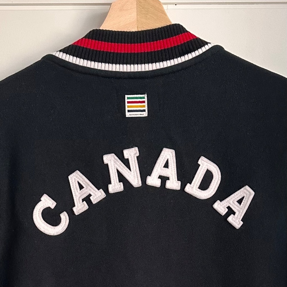 HUDSON’S BAY Team Canada Varsity Track Jacket — RARE 2014 Olympic Edition ✨ - Picture 8 of 12